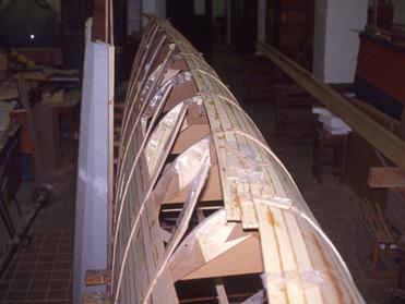 strip planked hull
