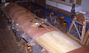 mahogany veneer layer